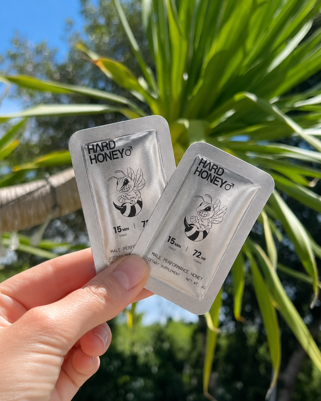 Hard Honey packets outside