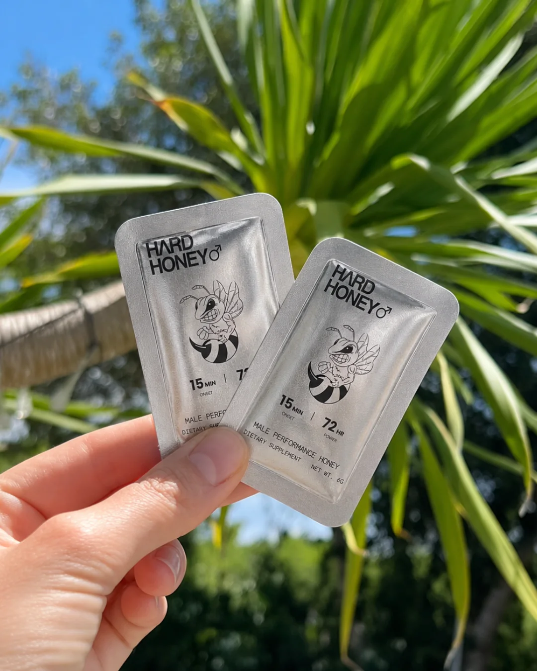 Hard Honey packets outside